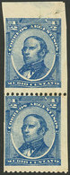 ARGENTINA: GJ.80, IMPERFORATE Vertical Pair, Mint Without Gum, One With Minor Fault, Rare! - Autres & Non Classés