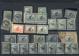 ARGENTINA: GJ.135/136, 1892 Discovery Of America, Lot Of Mint And Used Stamps With Varied Cancels, Including Some Italia - Autres & Non Classés