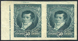 ARGENTINA: GJ.147P, Rare IMPERFORATE PAIR, Mint, VF Quality! - Andere & Zonder Classificatie