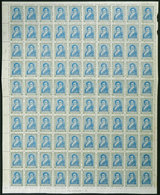 ARGENTINA: GJ.522, 1920 12c. Manuel Belgrano, COMPLETE SHEET Of 100 Examples, Unmounted, Very Fine Quality (with Few And - Sonstige & Ohne Zuordnung