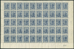 ARGENTINA: GJ.524, 1920 Urquiza, Complete Sheet Of 50 Examples, Very Fine Quality, Including Some Minor Varieties, Rare! - Sonstige & Ohne Zuordnung