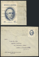 ARGENTINA: RARE PERFIN ON COVER: GJ.820 With Reversed "BE" Commercial Perfin, Franking A Cover Sent From Buenos Aires To - Sonstige & Ohne Zuordnung