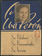 ARGENTINA: GJ.1003, 1952 1c. Eva Perón On A Book "Eva Perón, Su Palabra, Su Pensamiento, Su Acción" Published In 1949, W - Autres & Non Classés