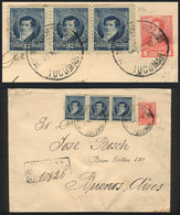 ARGENTINA: 30/OC/1892 TUCUMÁN - Buenos Aires, 5c. Stationery Envelope Uprated With 36c. (total 41c.!!) Sent By Registere - Other & Unclassified