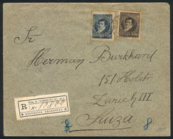ARGENTINA: Registered Cover Sent From Buenos Aires (Sucursal Bolsa De Comercio) To Switzerland On 7/OC/1895 With 36c., W - Autres & Non Classés