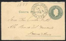 ARGENTINA: 4c. Lettersheet Dated Isola Barca 21/JUL/1898, Sent To Buenos Aires, With Very Nice Double Circle Datestamp O - Sonstige & Ohne Zuordnung