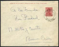 ARGENTINA: 5c. PS Cover Sent To Buenos Aires On 10/DE/1922, With Interesting Double Circle IRUYA (Salta) Cancel, VF Qual - Otros & Sin Clasificación