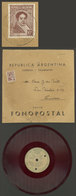 ARGENTINA: Rare FONOPOST: Cover (with Fonopost Record Included) Used In Buenos Aires In JA/1944, Franked With 10c. And C - Other & Unclassified