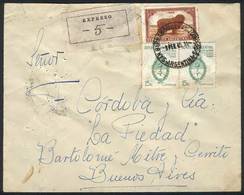 ARGENTINA: Cover Sent To Buenos Aires By Express Mail, Franked With 60c. And With Extremey Rare Postmark Of SAN BERNARDO - Autres & Non Classés