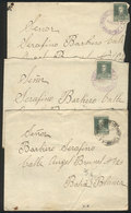 ARGENTINA: 3 Covers (with Original Letters Included) Sent From ESTACIÓN AZOPARDO To Bahía Blanca In 1931 Franked With 10 - Autres & Non Classés