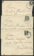 ARGENTINA: 3 Covers (with Original Letters Included) Sent From ESTACIÓN AZOPARDO To Bahía Blanca In 1931 Franked With 10 - Otros & Sin Clasificación