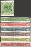 ARGENTINA: Impuesto Sanitario, 6 PROOFS Of Revenue Stamps For "Chinosol, Franz Fritzsche & Cia." (illustrated With OWLS  - Other & Unclassified