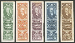 ARGENTINA: Impuesto Sanitario, 5 PROOFS Of Revenue Stamps For "Lanman & Kemp, New York", VF Quality!" - Sonstige & Ohne Zuordnung