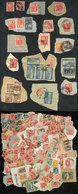 ARGENTINA: RARE POSTMARKS OF ENTRE RÍOS: Interesting Lot Of Old Fragments With Scarce Cancels Of The Province Of Entre R - Collections, Lots & Series