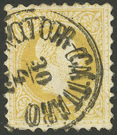 AUSTRIA: Austrian Stamp With Cancel Of KOTOR: Sc.27, 1867/72 2Kr. Yellow With "KOTOR - CATTARO" Strike, VF Quality, Very - Other & Unclassified