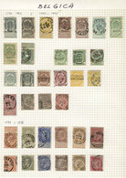 BELGIUM: Collection In Pages, Including Interesting Old Stamps And Also Modern Examples, General Quality Is Fine To Very - Andere & Zonder Classificatie