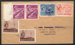 NORTH BORNEO: Cover Sent From Jesselton To Argentina On 20/FE/1959 With Nice Postage Of 20c., Rare Destination, Fine Qua - Borneo Del Nord (...-1963)