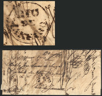 BRAZIL: Entire Letter Of 23/AU/1839 With Circular "RIO DE JANEIRO" Mark, Interesting, Low Start!" - Autres & Non Classés