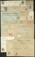 BRAZIL: 15 Covers Posted Between 1891 And 1906, Nice And Interesting Postages And Cancels, VF General Quality (few With  - Autres & Non Classés