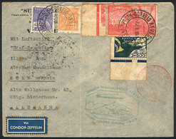 BRAZIL: 7/JUL/1933 Rio De Janeiro - Germany, Via ZEPPELIN: Cover With Cachet Of The Flight (green) And Friedrichshafen T - Other & Unclassified