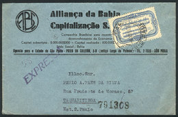 BRAZIL: Express Cover Sent From Sao Paulo To Taquaritinga On 6/DE/1937, Franked By RHM.C-108 ALONE, Catalog Value 250Rs. - Sonstige & Ohne Zuordnung