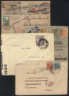 BRAZIL: 4 Covers Used Between 1938 And 1949, Interesting! - Andere & Zonder Classificatie