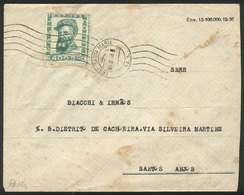 BRAZIL: Cover Sent From Santa Maria To Santos Anjos On 9/JUN/1938, Franked By RHM.C.130, Catalog Value 175Rs. - Otros & Sin Clasificación