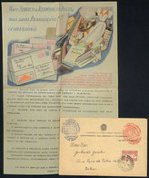 BRAZIL: Postal Leaflet Promoting The Postal COD Service, Sent From Rio To Niteroi On 1/AU/1943, VF! - Other & Unclassified