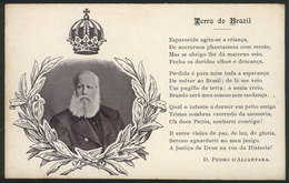 BRAZIL: Emperor Dom Pedro De Alcantara And His Poem "Terra Do Brazil", Used, Fine Quality!" - Other & Unclassified