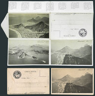 BRAZIL: RIO DE JANEIRO: Folded Postard With 3 Very Nice Views Of The City, Unused, VF Quality - Other & Unclassified