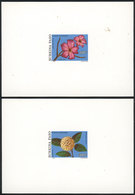 BURKINA FASO: Yvert 841/2, 1991 Flowers, 2 Values Of The Set, DELUXE PROOFS, Very Nice! - Burkina Faso (1984-...)