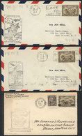 CANADA: 3 FIRST FLIGHT Covers Of The Years 1930 To 1933, With Special Markings And Arrival Backstamps (all Flown To USA) - Autres & Non Classés