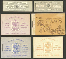 CANADA: 6 Old Booklets, Apparently All Complete, MNH And Of Very Fine Quality! - Other & Unclassified