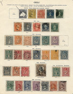 CHILE: Old Collection On Pages, Fine General Quality, Low Start! ATTENTION: Please View ALL The Photos Of The Lot, Becau - Chile