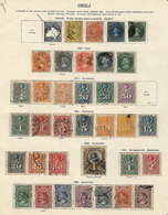 CHILE: Old Collection On Pages, Fine General Quality, Low Start! ATTENTION: Please View ALL The Photos Of The Lot, Becau - Cile