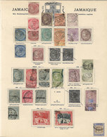 BRITISH COLONIES: Balance Of An Old Collection On Pages, With Stamps Mostly Of Colonies In America, Including A Few In A - Sonstige & Ohne Zuordnung