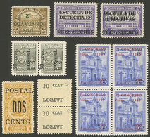 ECUADOR: Small Lot Of Overprinted Stamps, Most With Very Attractive Varieties, VF Quality! - Equateur