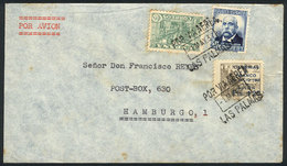 SPAIN: Airmail Cover Sent From LAS PALMAS To Germany On 1/MAY/1937 With Nice Postage! - Autres & Non Classés