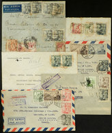 SPAIN: 6 Covers Sent To Brazil In 1938 And 1955, Interesting! - Other & Unclassified