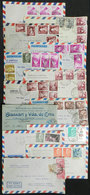 SPAIN: More Than 60 Covers (one Or 2 Are Fronts) Sent To Argentina In Different Periods, VF General Quality, With Very N - Otros & Sin Clasificación