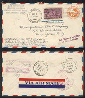 UNITED STATES: Interesting Express Cover Sent From Los Angeles To New York On 1/NO/1941, VF! - Marcofilie