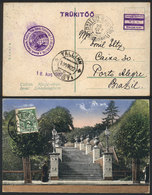 ESTONIA: PC Sent From Tallinn To Brazil On 19/AU/1922, VF Quality, Unusual Destination! - Estonie