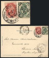 FINLAND: Postcard Sent From RÄTTIJÄRVI To Argentina On 10/AU/1902 With Mixed Postage Of 4k. + 5p., Excellent Quality, Ra - Other & Unclassified