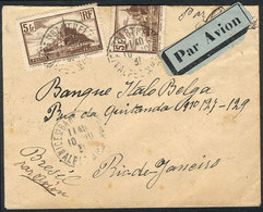 FRANCE: Airmail Cover Franked With 10Fr., Sent From Nice Sr. Barthelemie To Rio De Janeiro On 10/OC/1931, Handsome! - Autres & Non Classés