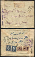 GREECE: Registered Cover Sent From Chios To Rio De Janeiro (Brazil) On 18/JA/1939. - Other & Unclassified