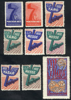 HUNGARY: 9 Old Cinderellas, Very Thematic, Colorful And Interesting Group! - Vignetten (Erinnophilie)