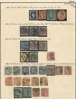 INDIA: Collection On Pages (circa 1854 To 1990), Used And Mint Stamps, Most Of Fine Quality, Including Many Good Values  - Colecciones & Series