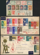 INDONESIA: 3 Registered Covers Sent To Brazil And Argentina Between 1960 And 1962 With Good Postages, With Some Stain Sp - Indonésie
