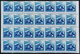 IRAN: FIGHT AGAINST TUBERCULOSIS: 1966 Issue, Large Block Of 28 Cinderellas, MNH, 2 Or 3 With Defects, Excellent General - Cinderellas