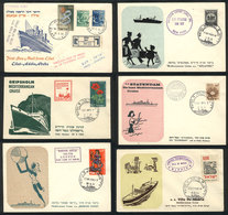 ISRAEL: 13 Covers Mailed By SHIP Between 1957 And 1962, All Bearing Special Postmarks, VF Quality, Interesting Group For - Other & Unclassified